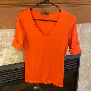 Ralph Lauren orange top size medium